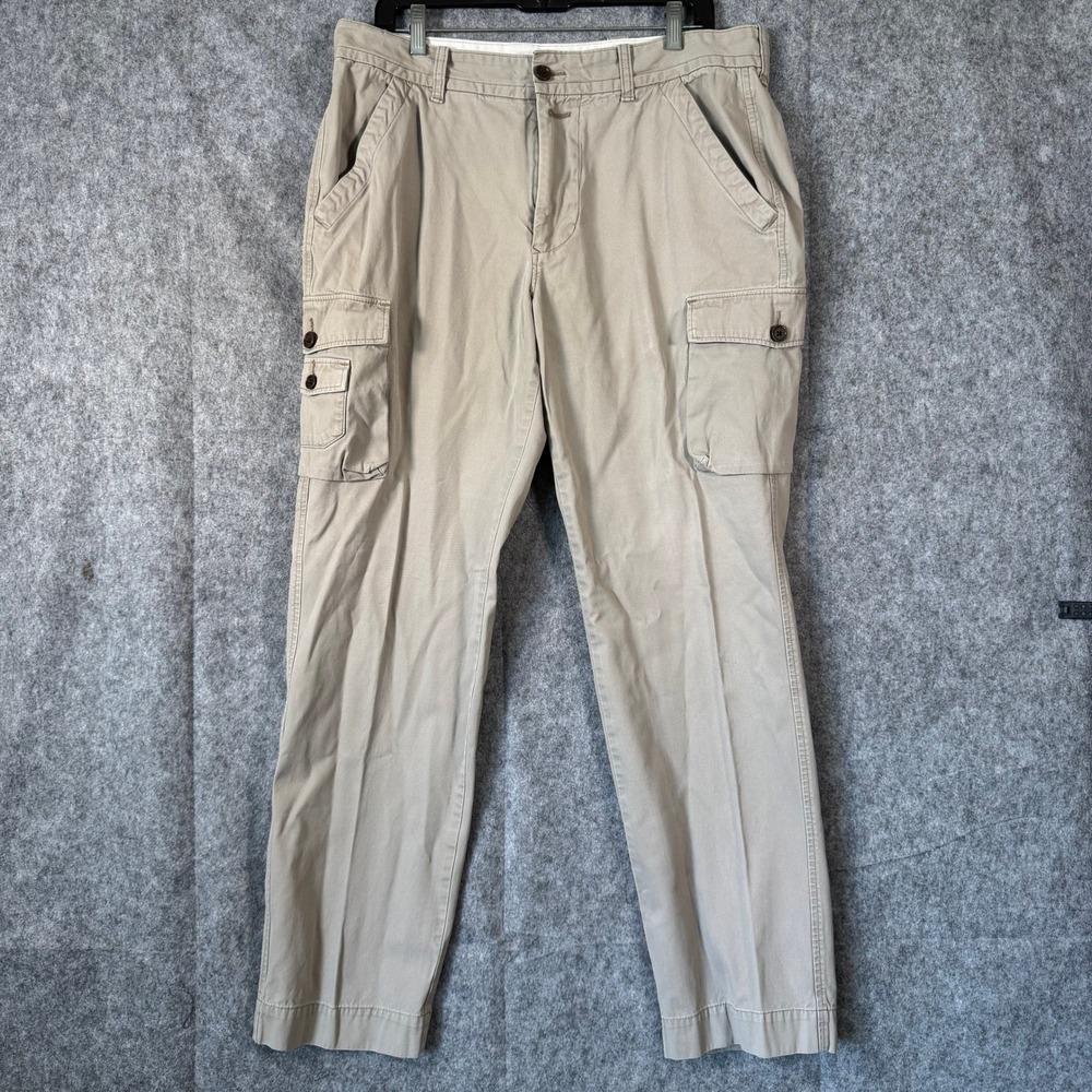 Vtg Lacoste Cargo Pants Mens Size 36 Khaki Gorp Casual Outdoor Utility